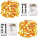Set 2 Extensiones 100 Luces Navideñas Led Qishi 33 Pies