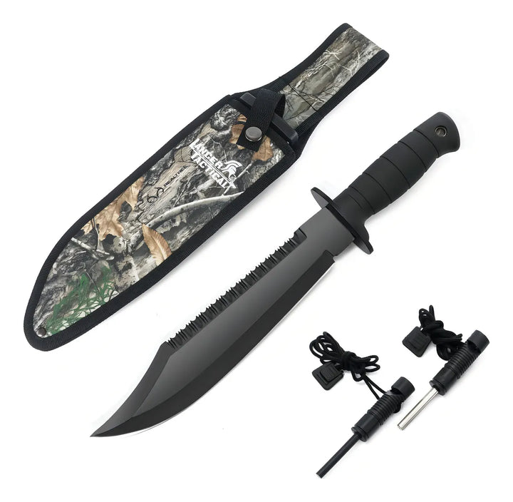 Lancergear Cuchillo De Caza Con Funda, Cuchillos Tacticos De