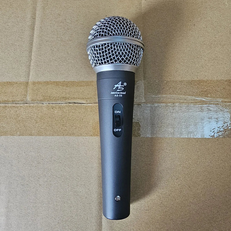 Microfono Vocal Profesional Metalico Alta Sensibilidad Color Negro