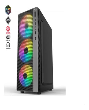 Chasis Gamer Gabinete Casemetálico Atx Torre Environ Malla Negro