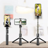 Palo Selfie Celular Inalámbrico Bluetooth Led Telescópica