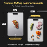 Tablas De Cortar De Titanio Puro 2 En 1 Para Cocina, Tabla D