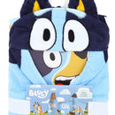 Toalla De Algodón Con Capucha Para Niños Bluey Azul Acero