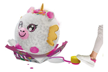 Peluche Inflable Biggies Unicornio Color Blanco