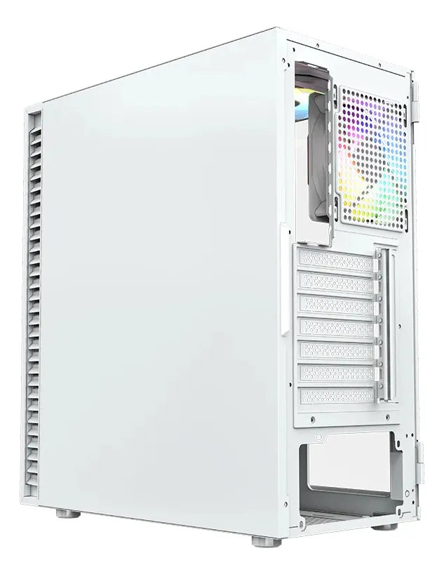 Chasis Gamer Xyz Airone 100 - Blanco , X6 Fans Argb