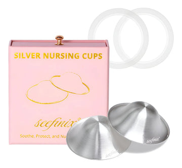 Tazas De Lactancia Con Plata Pura