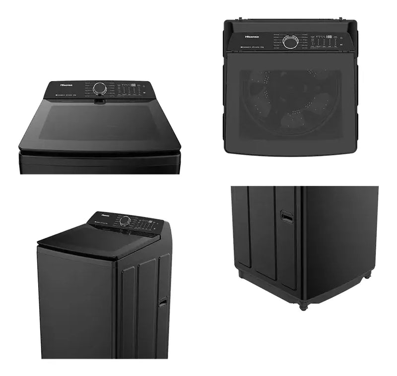 Lavadora Carga Superior Hisense Wt5i2323db 23 Kg Negro