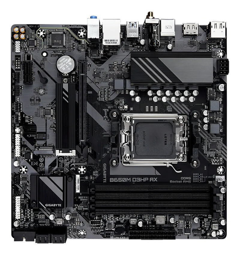 Motherboard Gigabyte B650m D3hp Ax Ddr5 Am5 Black Micro Atx