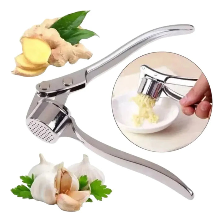 Exprimidor Ajos Acero Inoxidable Trituradora Prensa Plateado