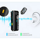 Micrófono inalámbrico Hollyland Lark M1 de doble solapa para teléfonos inteligentes de color negro