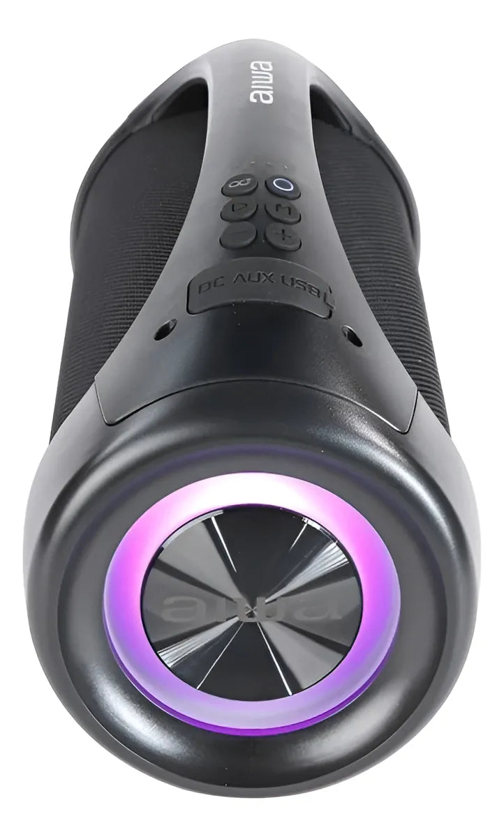 Parlante AIWA Bluetooth Portatil AWS600BT 50W RMS Boombox Color Negro