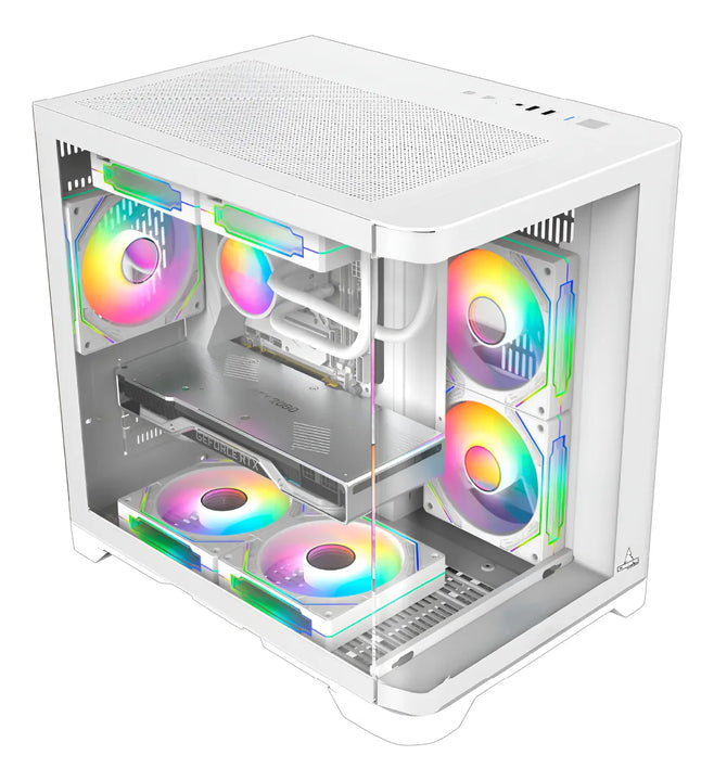Chasis Gamer M-atx Iceberg Wave M Blanco X3 Fan Rgb