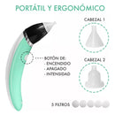 Aspirador Limpieza Nasal Para Bebe Niño Eléctrico Automatico Color Verde claro