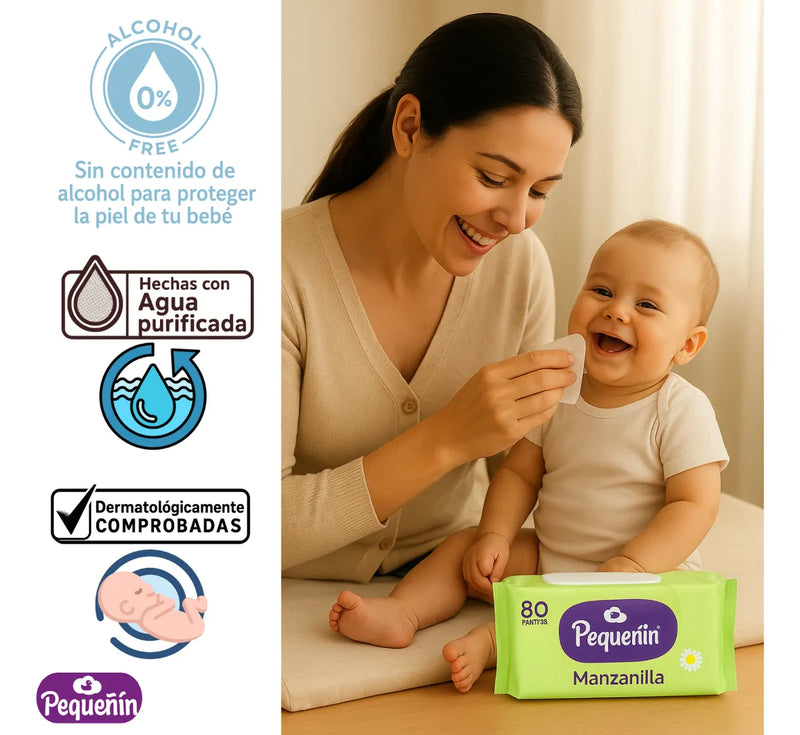 Pañitos Humedos Pequeñin 640und Tollitas Humedas Bebe Pañito