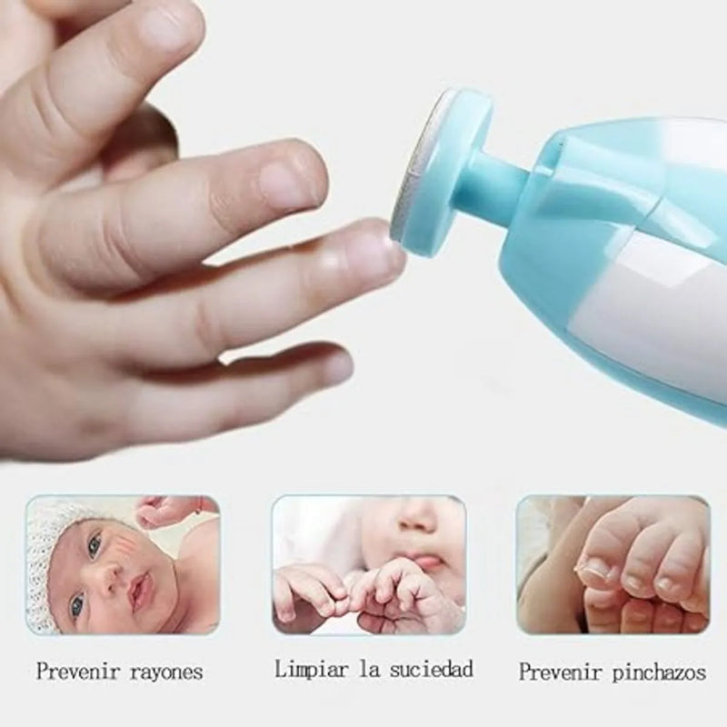 Lima De Uñas Eléctrico Para Beb Azul