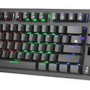 Teclado Gamer Xtrike Me Mecanico 7 Colores Pc Qwerty Gaming Teclado Negro Idioma Inglés US