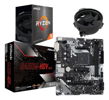 Combo Board B450m Procesador Amd Ryzen 5 5500 Pc