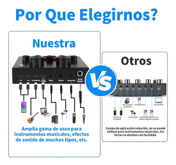 Micrófono Profesional Condensador+brazo+tarjeta Sonido V8 Dorado