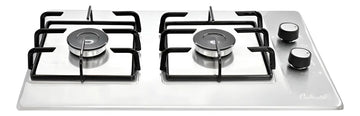 Estufa De Empotrar Acero Inoxidable 2pt Gas Natural 5432 Gris