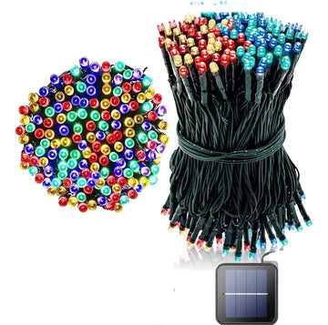 Guirnalda Navideña Solar 500 Luces Led Multicolor 50 Metros