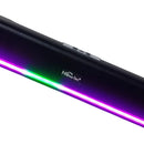 Barra Sonido Rgb Bluetooth Recargable Radio Fm Puerto Usb Tf