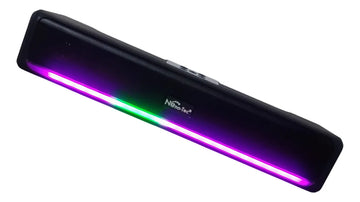 Barra Sonido Rgb Bluetooth Recargable Radio Fm Puerto Usb Tf