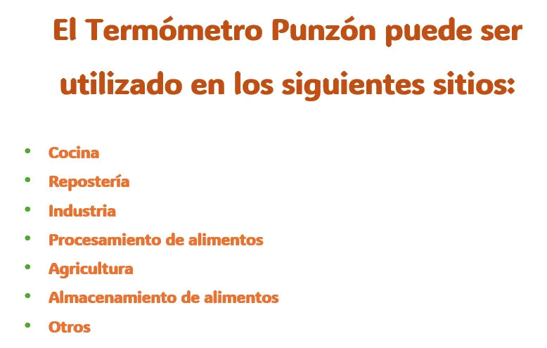 Termómetro Punzón Tp101 - Certificado Calibración