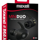 Audífonos In Ear Inalambricos Tws Maxell Bluetooth Mini Duo Negro