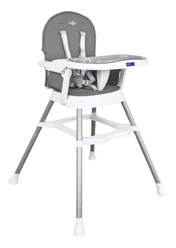 Silla Comedor Bebe 3 En 1 Lyra Happy Baby Color Gris Gris
