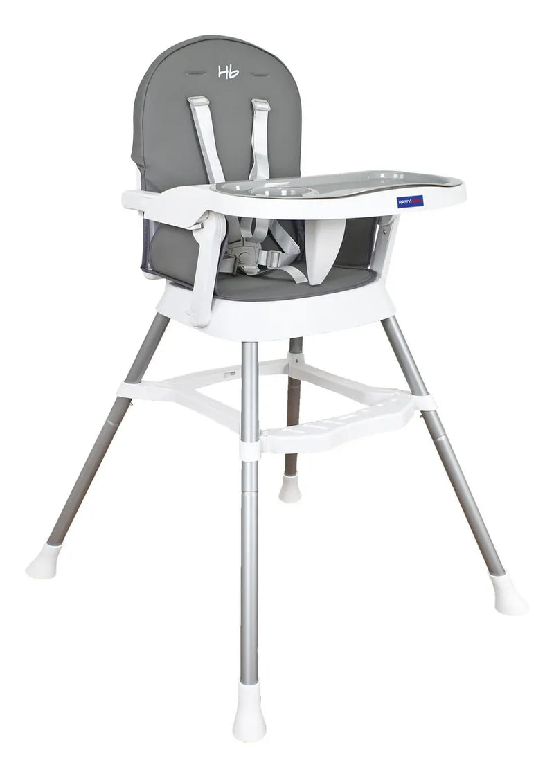 Silla Comedor Bebe 3 En 1 Lyra Happy Baby Color Gris Gris