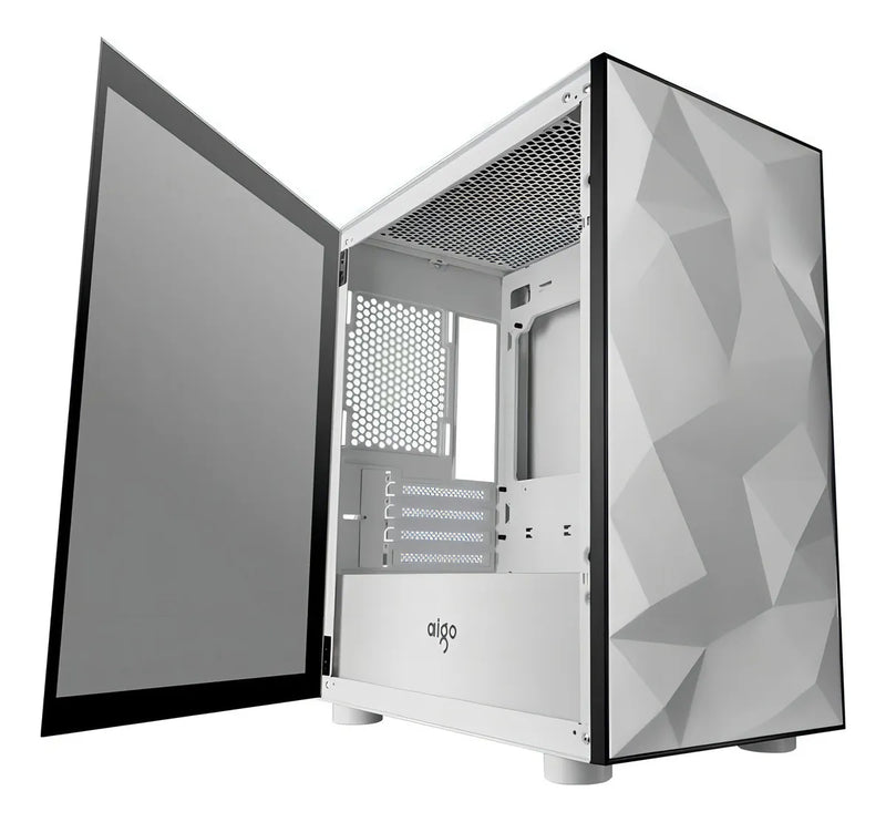 Armario Aigo Darkflash Dlm 21 con cristal lateral blanco para jugadores