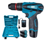 Taladro Inalambrico 18v Percutor Brocas 2 Baterias Oferta Azul Acero 50hz/60hz