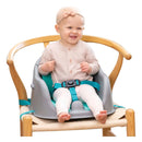 Asiento infantil multifuncional 3 en 1 con sonido Infantino de color gris/verde