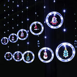 Luces De Ventana Navideñas Led Con Ornamentos, Usb 3d 9.8ft
