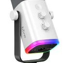 Micrófono Fifine XLR AM8 Dinámico Cardioide color blanco