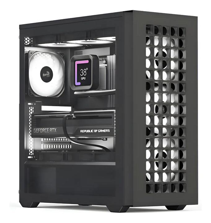 Gabinete Gamer Aerocool D502a Negro 4 Ventiladores Argb