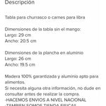 12 Tablas Con Parrilla Ovalada Para Churrasco Y Carnes Liso Amarillo