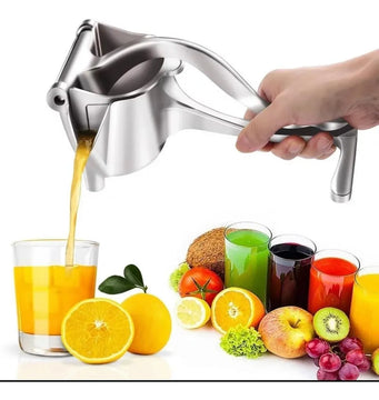 Exprimidor Extractor De Frutas Manual En Aluminio Naranja