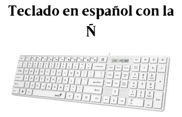 Teclado Genius SlimStar 126 QWERTY color blanco