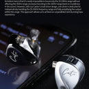 Auriculares KZ castor standard Monitores In-ear con Switch de 4 Controladores Plateado con Micrófono