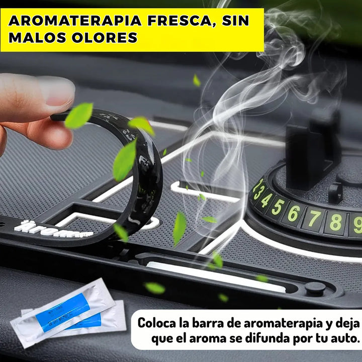 Soporte Celular Carro Alfombrilla Antideslizante Teléfono Negro