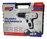 Taladro Inalambrico Mptools 3/8 Percutor 12v Profesional - Blanco