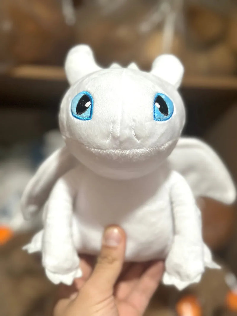 Furia Nocturna Chimuelo + Furia Luminosa Blanco Peluche Pareja Negro Y Blanco