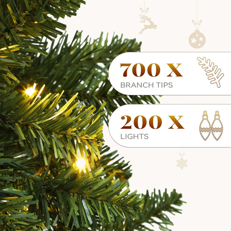 Yitahome Arbol De Navidad Artificial Preiluminado De 6 Pies