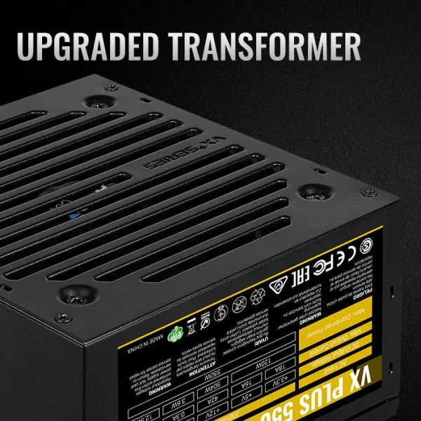 Fuente De Poder Pc Aerocool Vx550 Plus 550w 78% Eficiencia Negro