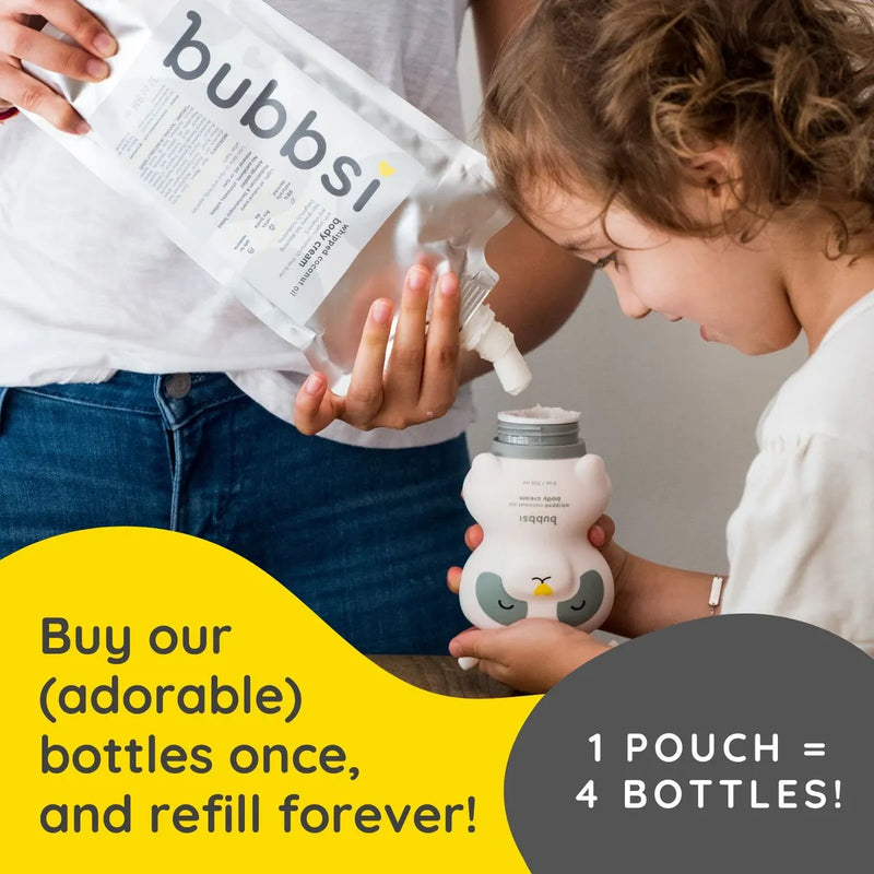 Bubbsi Loción Para Bebés De Aceite De Coco Batido Para Ec.