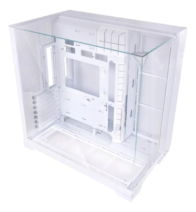 Chasis Lian Li O11 Vision Compact White + 3 Fan Tl 120mm Blanco