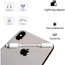 Adaptador Auriculares Para iPhone Lighting A 3.5mm Color Blanco