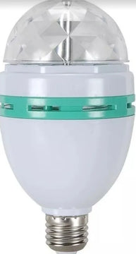 Bombillo Rotativo De Colores Bola Navideña Giratoria Luces