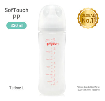 Biberón Softouch Pigeon Pp 330 Ml Color Blanco
